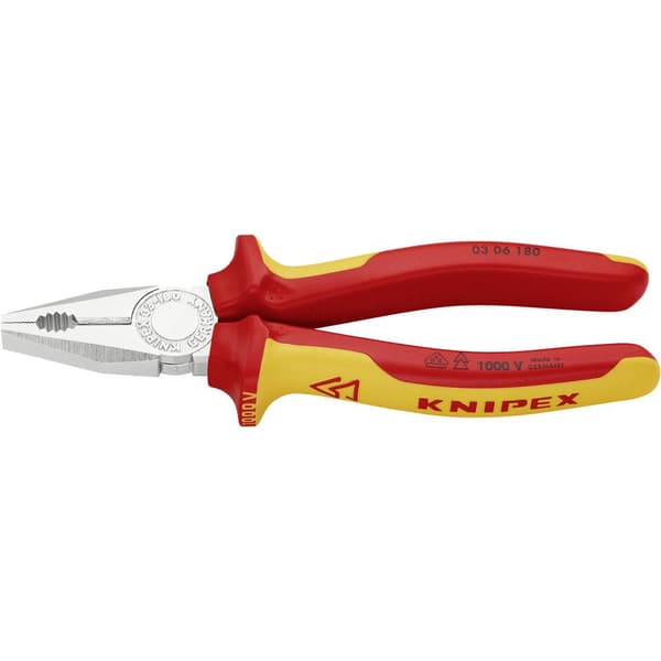 Knipex 03 06 180 VDE Kombinationstång 180 mm DIN ISO 5746, DIN EN 60900