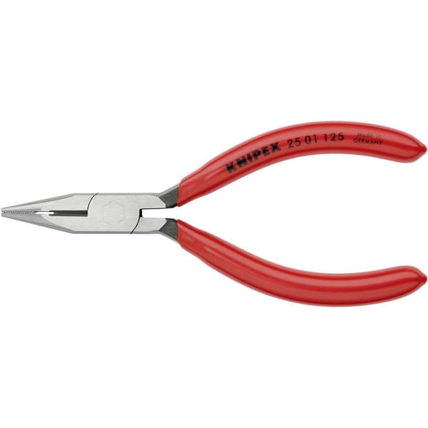Knipex 25 01 125 Elektronik och finmekanik Flat rundtång Rak Vanadin-elektrostål 125 mm
