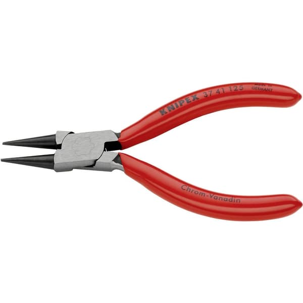 Knipex 37 41 125 Elektronik och finmekanik Rundtång Rak Verktygsstål 125 mm