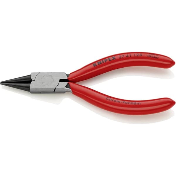 Knipex 37 41 125 Elektronik och finmekanik Rundtång Rak Verktygsstål 125 mm