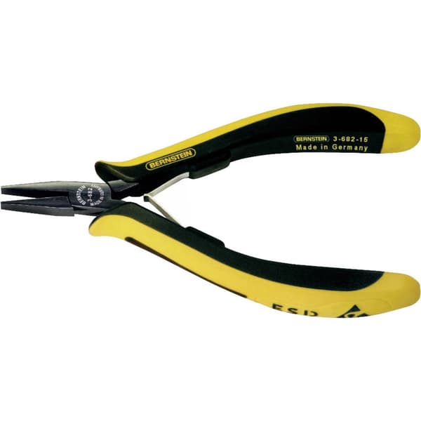 Bernstein Tools for Electronics 3-682-15 ESD Flat tång Rak Specialstål 130 mm