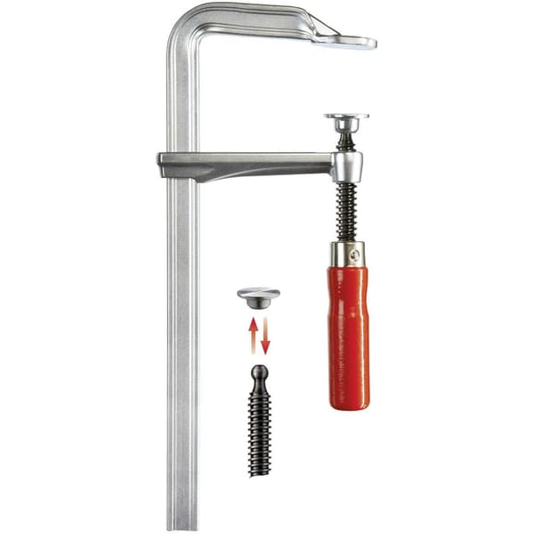 Skruvtving helt i stål GZ 120/60 Bessey GZ12 Spännvidd (max.):120 mm Gapdjup:60 mm