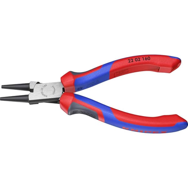 Knipex 22 02 160 Verkstad Rundtång Rak Krom-vanadium elektriskt stål 160 mm