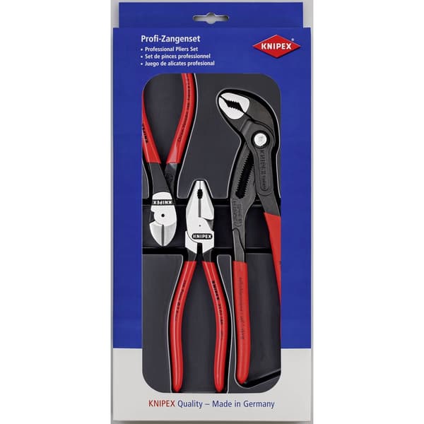 Knipex 00 20 10 Tång-set Verkstad 3 delar