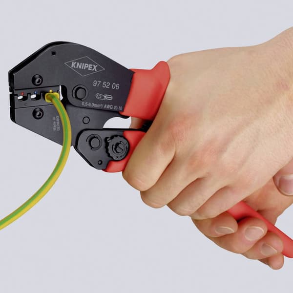 Knipex 97 52 04 Crimptång Oisolerat, öppet kontaktdon 0.1 till 2.5 mm²