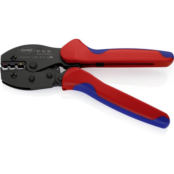 Knipex PreciForce 97 52 36 SB Crimptång Isolerad kabelsko, Isolerat kontaktdon, Isolerad strömkontakt 0.5 till 6 mm²