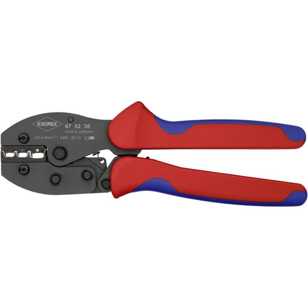 Knipex PreciForce 97 52 36 SB Crimptång Isolerad kabelsko, Isolerat kontaktdon, Isolerad strömkontakt 0.5 till 6 mm²