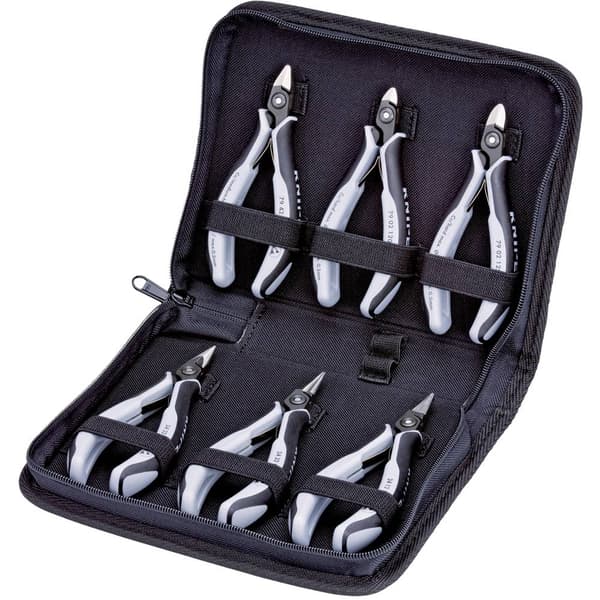 Knipex 00 20 16 P ESD Tång-set Elektronik och finmekanik 6 delar