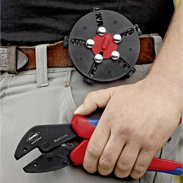 Crimptång med MultiCrimp snabbskiftesmagasin Knipex MultiCrimp (97 33 01)
