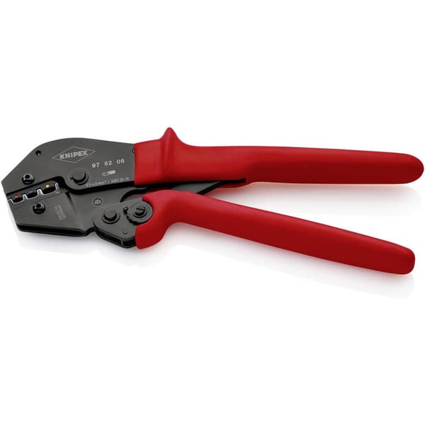 Knipex 97 52 06 Crimptång Isolerad kabelsko, Kontaktdon, Strömkontakt 0.5 till 6 mm²