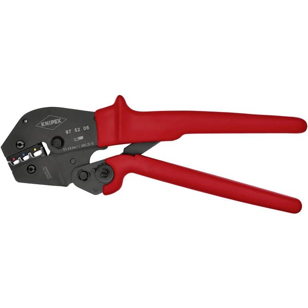 Knipex 97 52 06 Crimptång Isolerad kabelsko, Kontaktdon, Strömkontakt 0.5 till 6 mm²