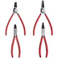 Miniatyrbild 4 av 4: Knipex 00 19 56 Låsringstång-set Passar till Ytter- & innerring 19-60 mm 19-60 mm Spetsform rak, Vinklad 90°