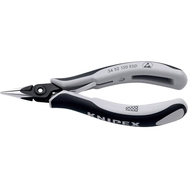 Knipex 34 52 130 ESD ESD Flat rundtång Krom-vanadium kullagerstål 130 mm