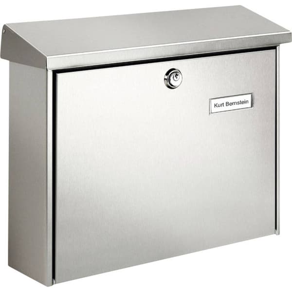 Burg Wächter 8140 AMRUM 3867 NI Brevlåda Rostfritt stål Silver Nyckel