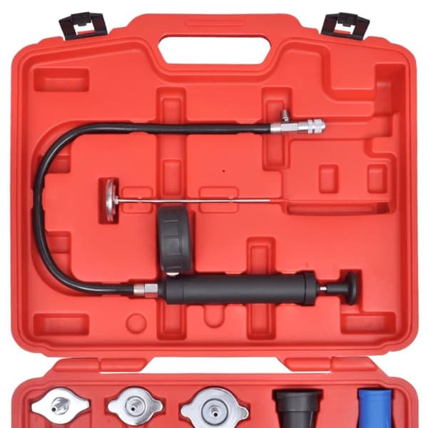vidaXL Radiator tryktest kit, 18 dele