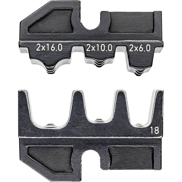 Knipex 97 49 18 Crimpinsats Dubbel-ändhylsa 6 till 16 mm² Passar märke Knipex 97 43 200, 97 43 E, 97 43 E AUS, 97 43 E