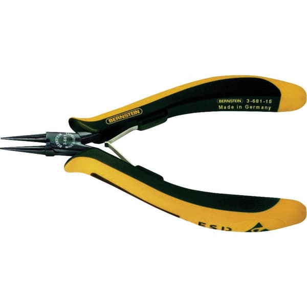 Bernstein Tools for Electronics 3-681-15 ESD Rundtång Rak Specialstål 130 mm