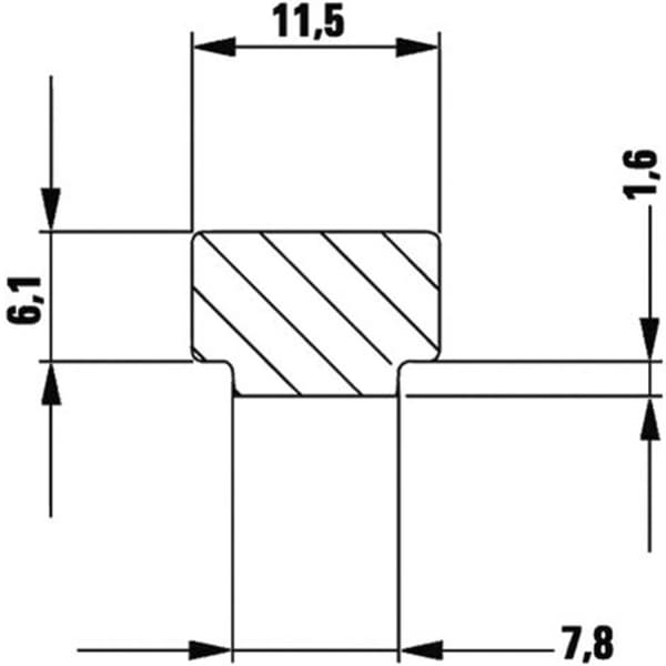 Bordsvinge i helstål GTRH 160/60 Bessey GTR16S6H
