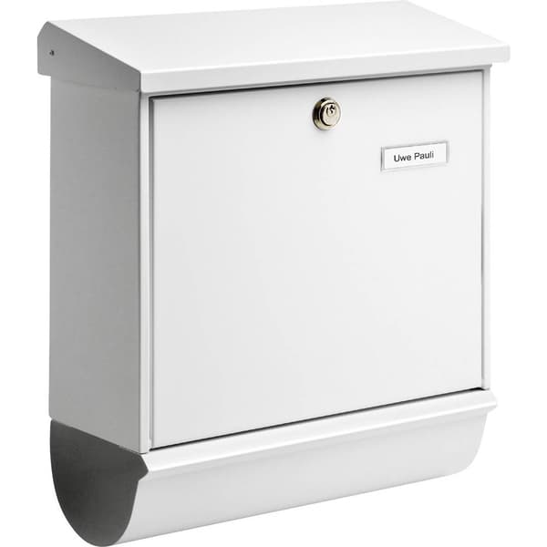 Burg Wächter 32670 COMFORT-Set 91300 W Brevlåda Stålbleck Vit Nyckel