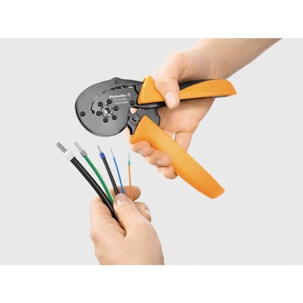Weidmüller PZ 10 HEX 1445070000 Crimptång Ändhylsor 0.25 till 10 mm²