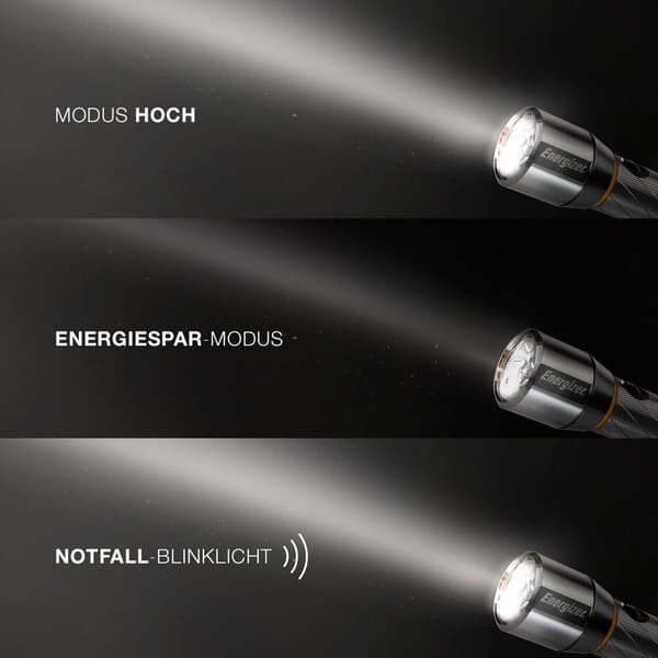 Energizer Vision HD Metal 6 AA LED Ficklampa Stor räckvidd batteri 1500 lm 15 h 479 g