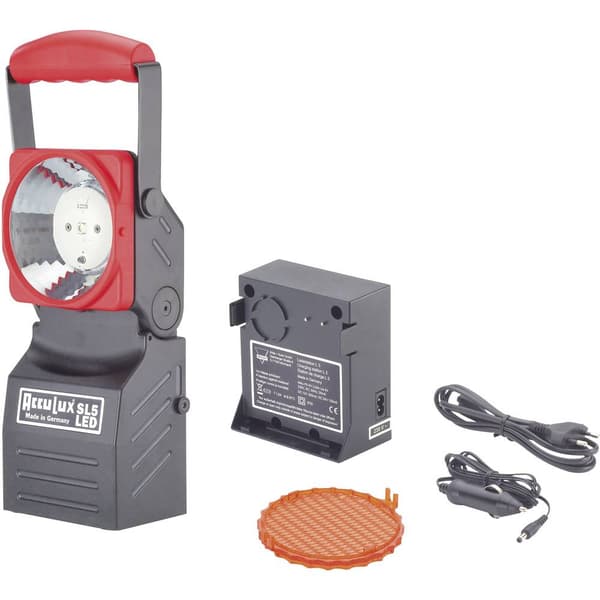 AccuLux LED Arbetslampa, Batteridriven handstrålkastare SL 5 LED Set 170 lm 456441