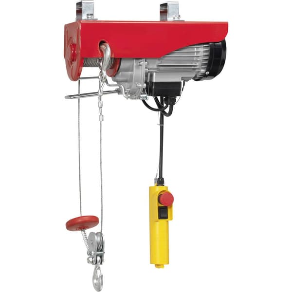 TOOLCRAFT 1553741 Elektriskt lyftblock 200/400 kg Kapacitet (remskiva) 400 kg Lastkapacitet (utan remskiva) 200 kg