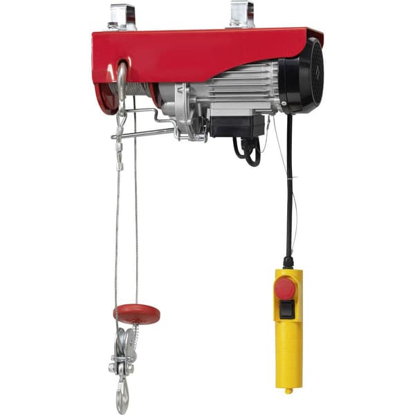 TOOLCRAFT 1553741 Elektriskt lyftblock 200/400 kg Kapacitet (remskiva) 400 kg Lastkapacitet (utan remskiva) 200 kg