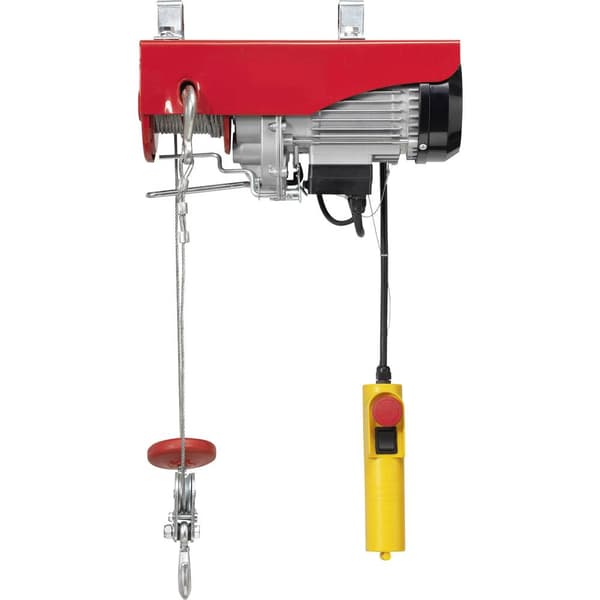 TOOLCRAFT 1553741 Elektriskt lyftblock 200/400 kg Kapacitet (remskiva) 400 kg Lastkapacitet (utan remskiva) 200 kg