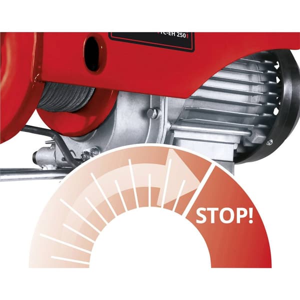Einhell 2255130 Einhell kabelvinsch TC-EH 250 Kapacitet (remskiva) 250 kg Lastkapacitet (utan remskiva) 125 kg