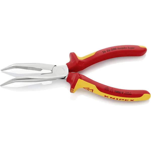 Knipex 26 26 200 SB Flat rundtång 200 mm