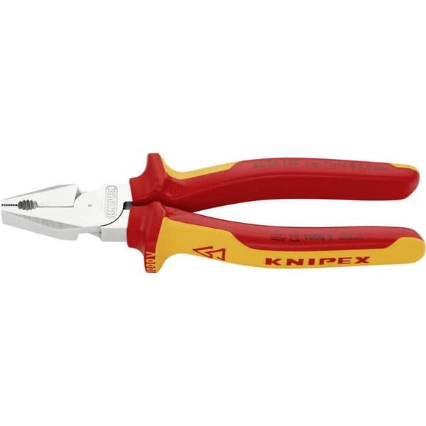 Knipex 02 06 180 VDE Kraft-Kombinationstång 180 mm DIN ISO 5746, DIN EN 60900