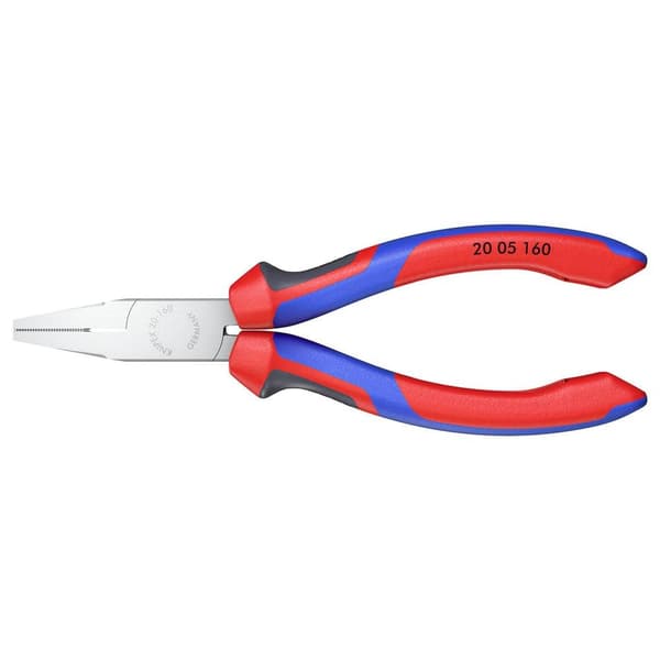 Knipex 20 05 160 Verkstad Flat tång Rak Krom-vanadium elektriskt stål 160 mm