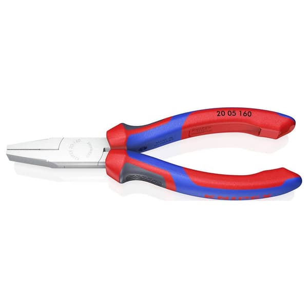 Knipex 20 05 160 Verkstad Flat tång Rak Krom-vanadium elektriskt stål 160 mm