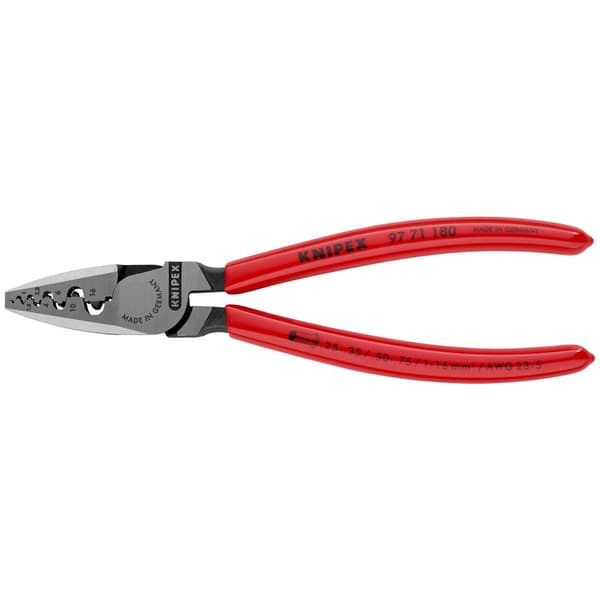 Knipex 97 71 180 Crimptång Ändhylsor 0.25 till 16 mm²
