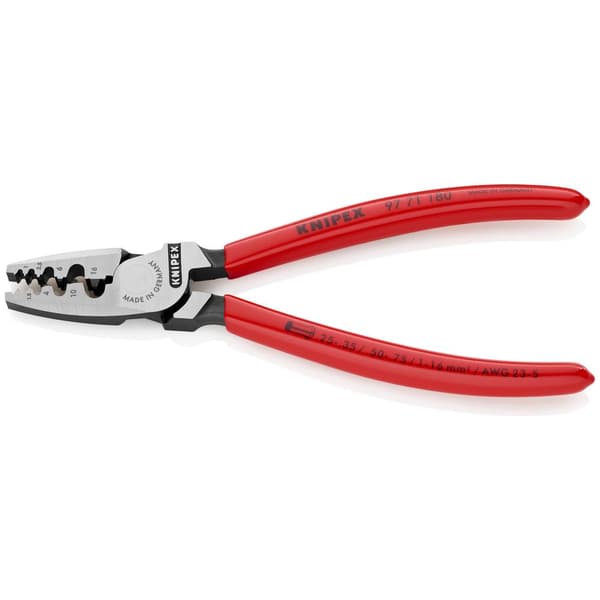 Knipex 97 71 180 Crimptång Ändhylsor 0.25 till 16 mm²