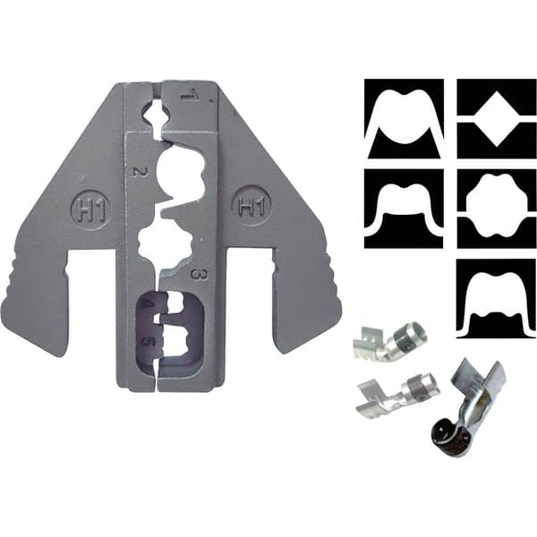 TOOLCRAFT PLE-0H1 Krympinsatser Crimpinsats för tändstiftskontakter Passar märke: TOOLCRAFT PZ-500