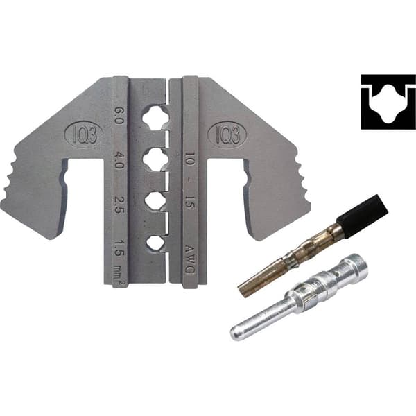 TOOLCRAFT PLE-IQ3 Crimpinsats Kontaktdon solcell 6.0 till 1.5 mm² Passar märke TOOLCRAFT PZ-500