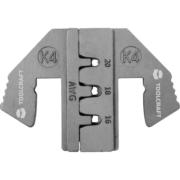 TOOLCRAFT PLE-0K4 Krympinsatser Crimpinsats tyska K4 Passar märke: TOOLCRAFT PZ-500