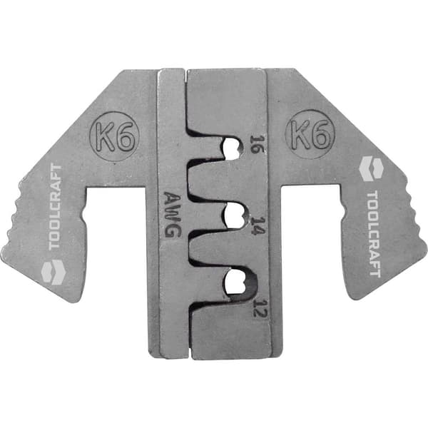 TOOLCRAFT PLE-0K6 Krympinsatser Crimpinsats tyska K6 Passar märke: TOOLCRAFT PZ-500
