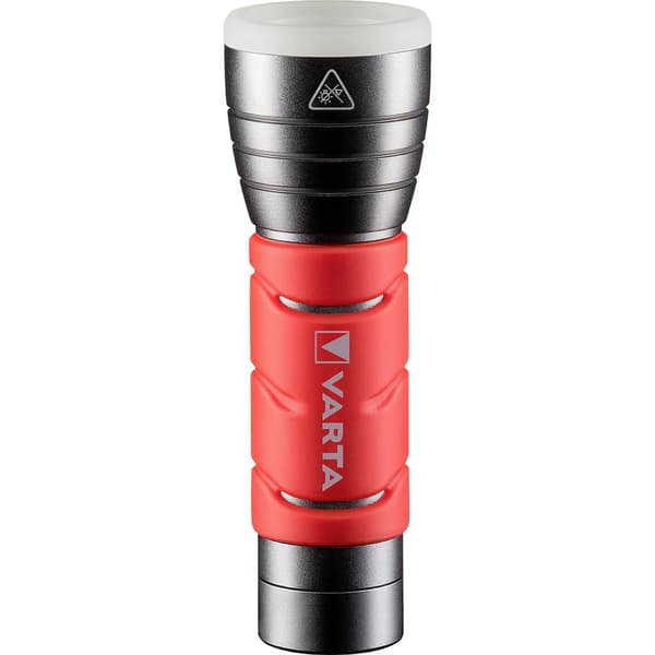 Varta Outdoor Sports F10 LED Ficklampa med handrem batteri 235 lm 35 h Svart, Röd