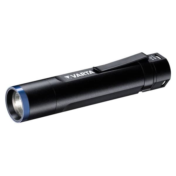 Varta Night Cutter F20R LED Ficklampa med bältesclip, med USB-gränssnitt, justerbar Uppladdningsbara batteri 400 lm 22