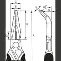 Miniatyrbild 2 av 3: Bahco 2427 GC-200IP Flat rundtång 200 mm