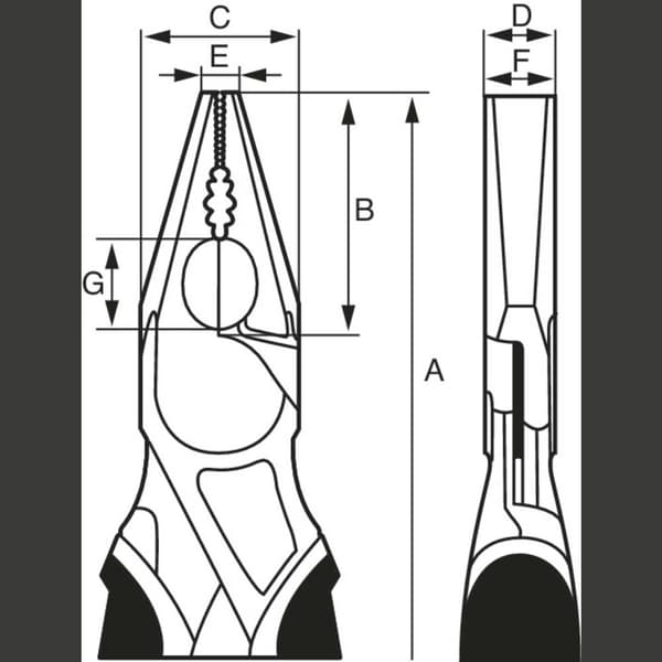 Bahco 2628 GC-160IP Kombinationstång 160 mm