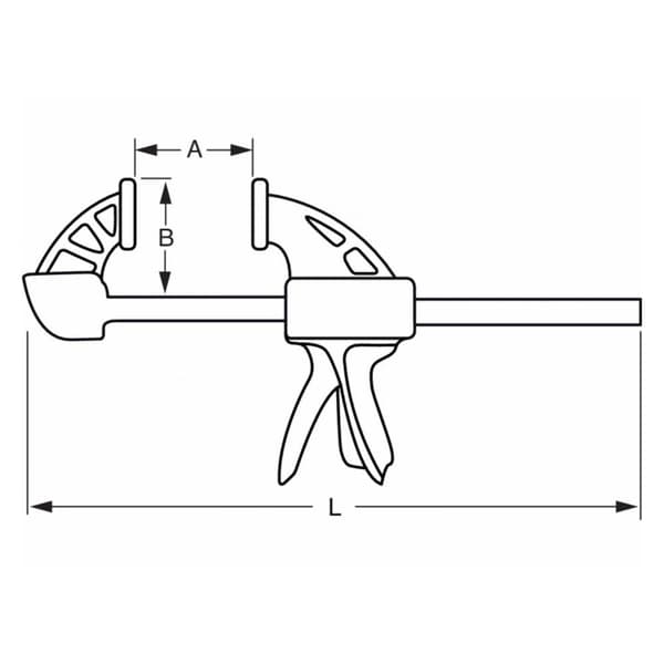 Snabbt tving, 150 mm Bahco QCB-150