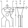 Miniatyrbild 3 av 4: Kniptång 200 mm Bahco 1 st