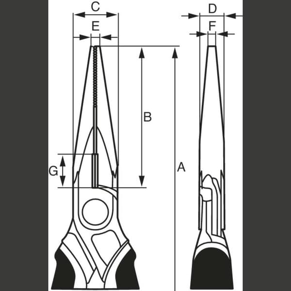 Bahco 2430 GC-160 IP Flat rundtång 160 mm