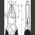 Miniatyrbild 2 av 3: Bahco 2628 GC-180IP Kombinationstång 180 mm