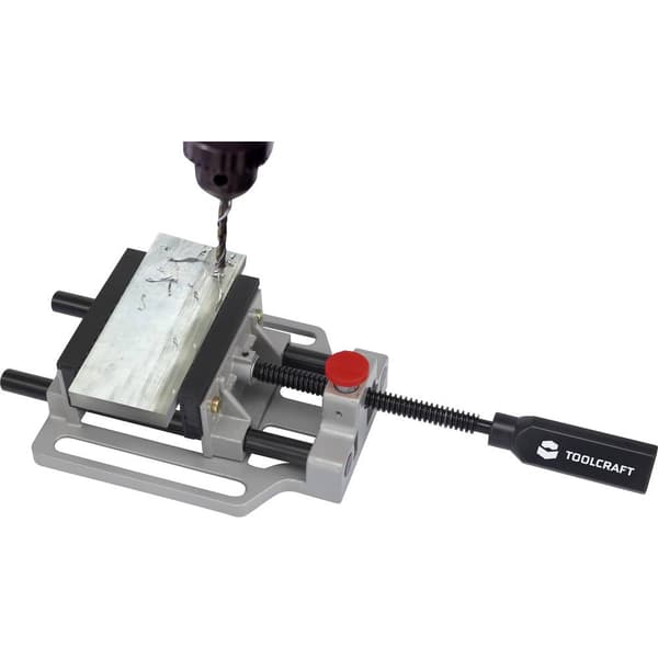 TOOLCRAFT SRS-143 Skruvstycke TO-4988658 Käkbredd: 100 mm Spännvidd (max.): 90 mm
