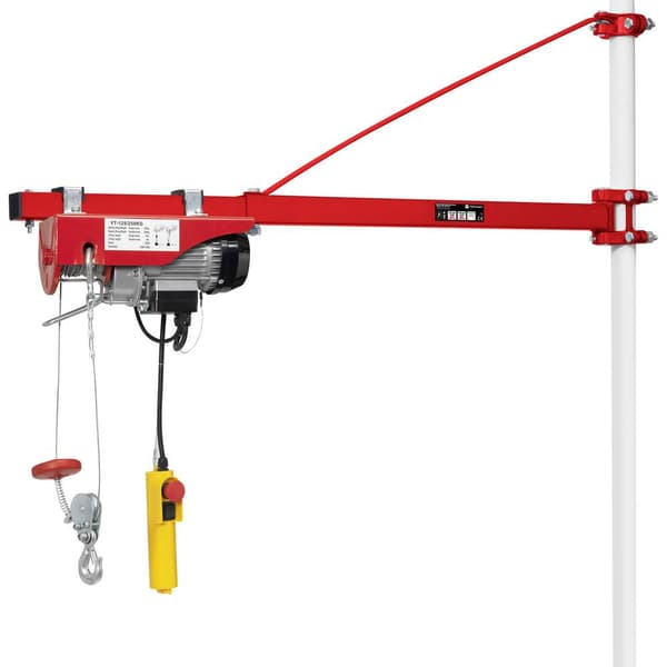 TOOLCRAFT TO-4985424 Svängarm 300/600 kg för lyftblock Kapacitet (remskiva) 600 kg Lastkapacitet (utan remskiva) 300 kg